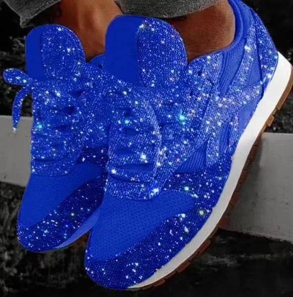 Emeja | Dames Glitter Veterschoenen