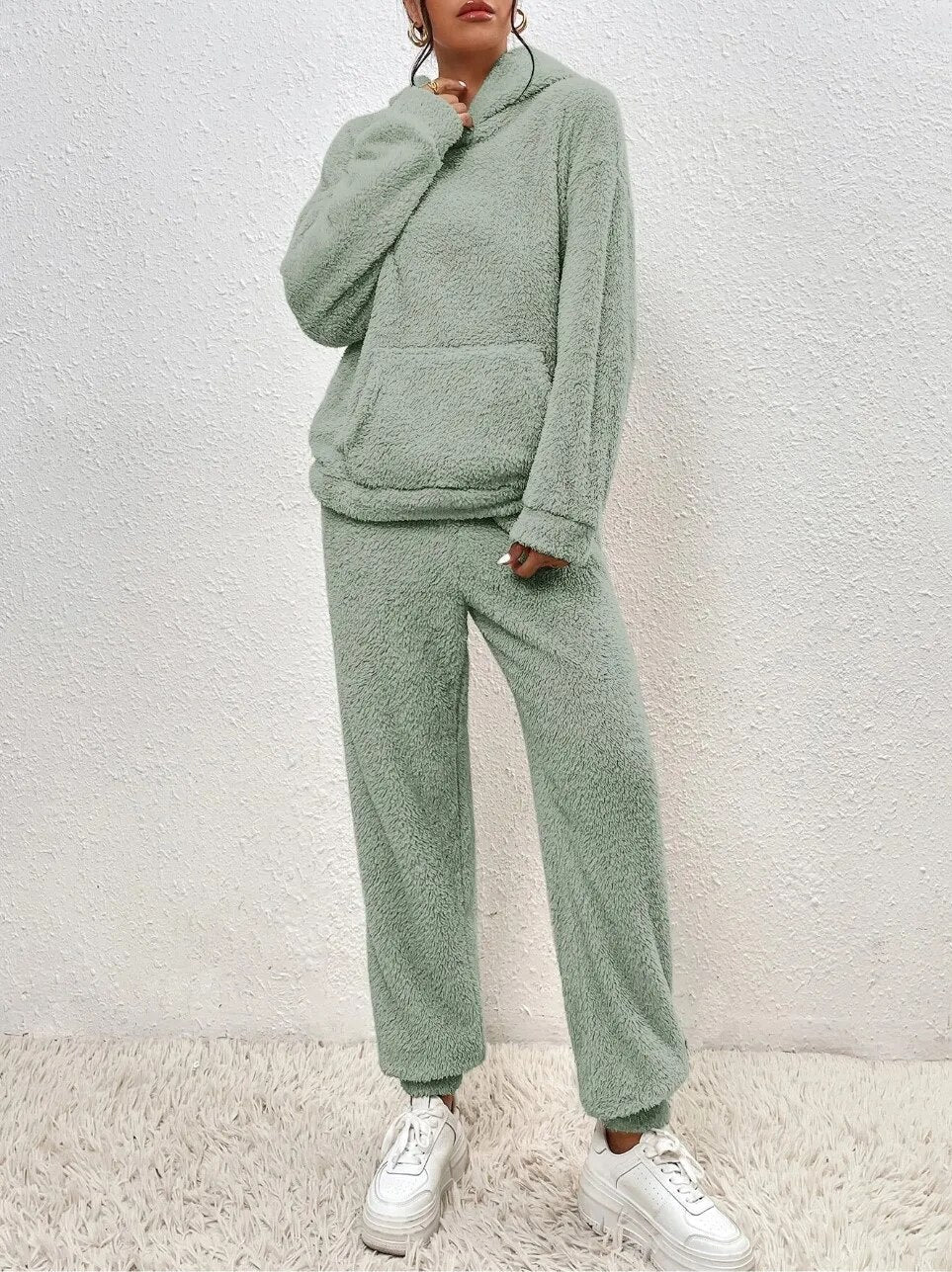 Emeja | Dames Hooded Fleece Loungewear Set