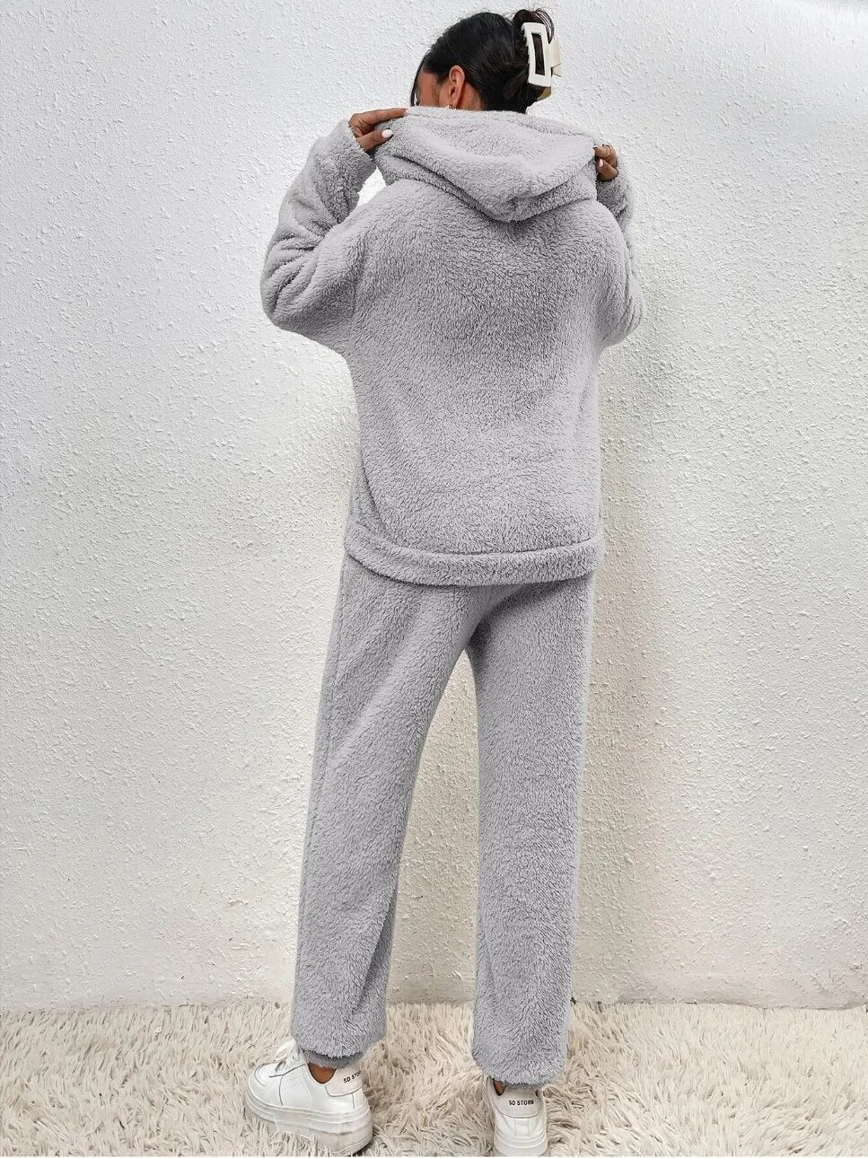 Emeja | Dames Hooded Fleece Loungewear Set