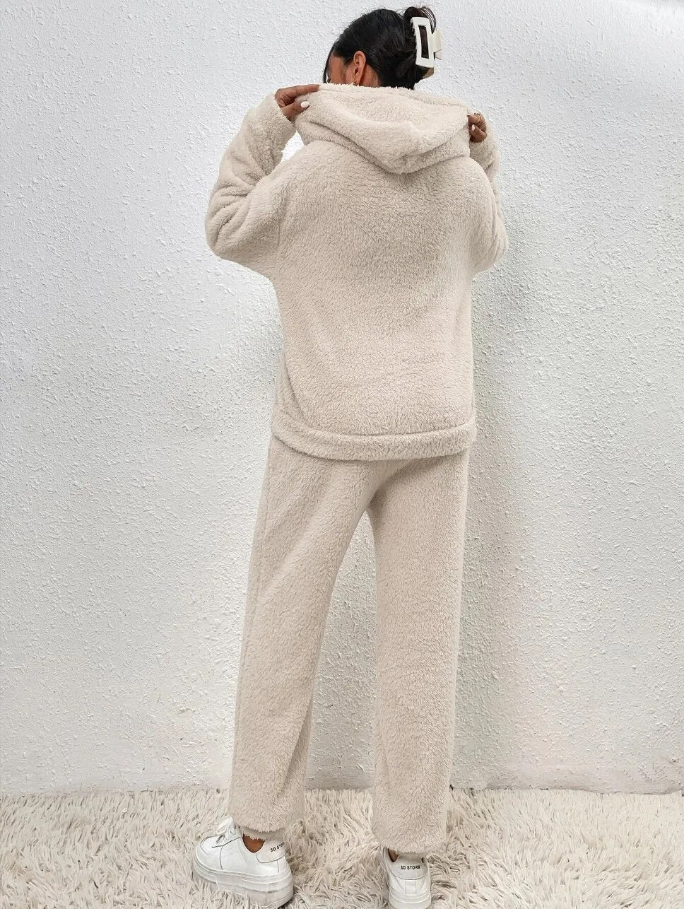 Emeja | Dames Hooded Fleece Loungewear Set