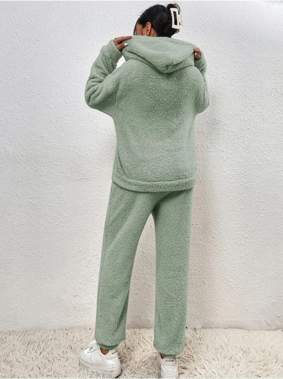 Emeja | Dames Hooded Fleece Loungewear Set