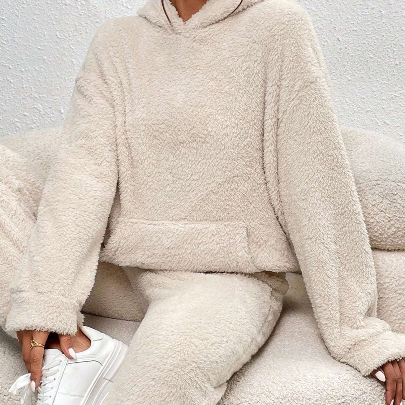 Emeja | Dames Hooded Fleece Loungewear Set