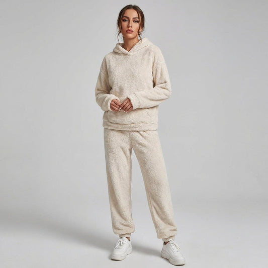 Emeja | Dames Hooded Loungewear Set Pluche Cozy