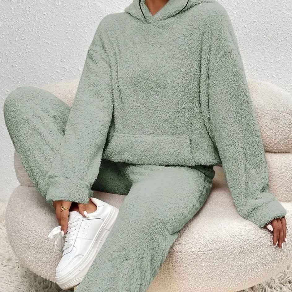 Emeja | Dames Hooded Loungewear Set Pluche Cozy