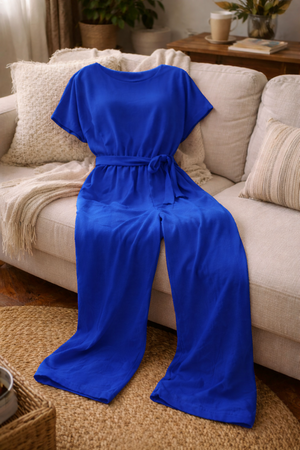 Emeja | Dames Jumpsuit met Brede Snit en Riem