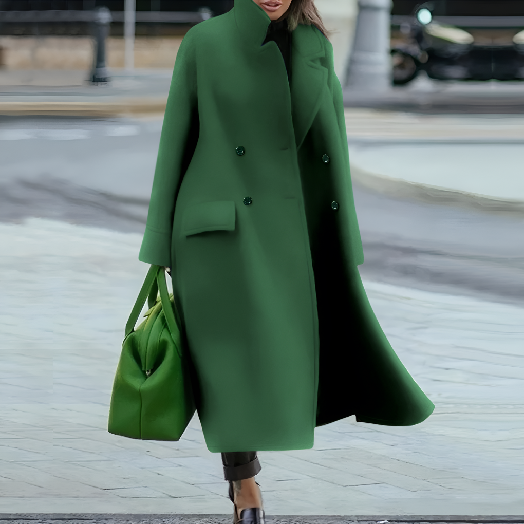 Emeja | Dames Lange Knop-Up Trenchcoat