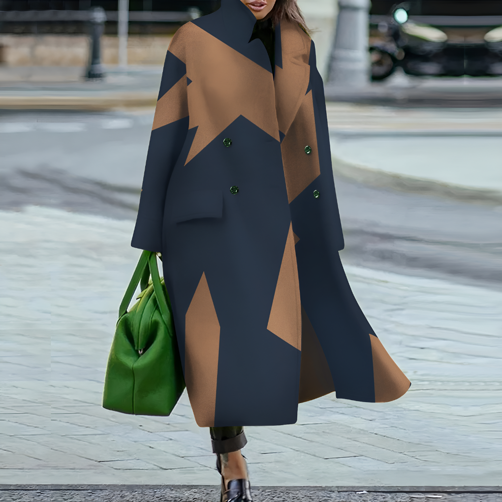 Emeja | Dames Lange Knop-Up Trenchcoat