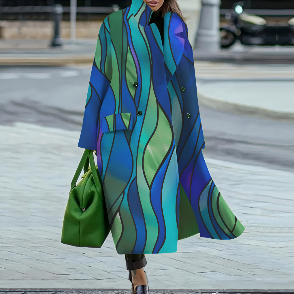 Emeja | Dames Lange Knop-Up Trenchcoat