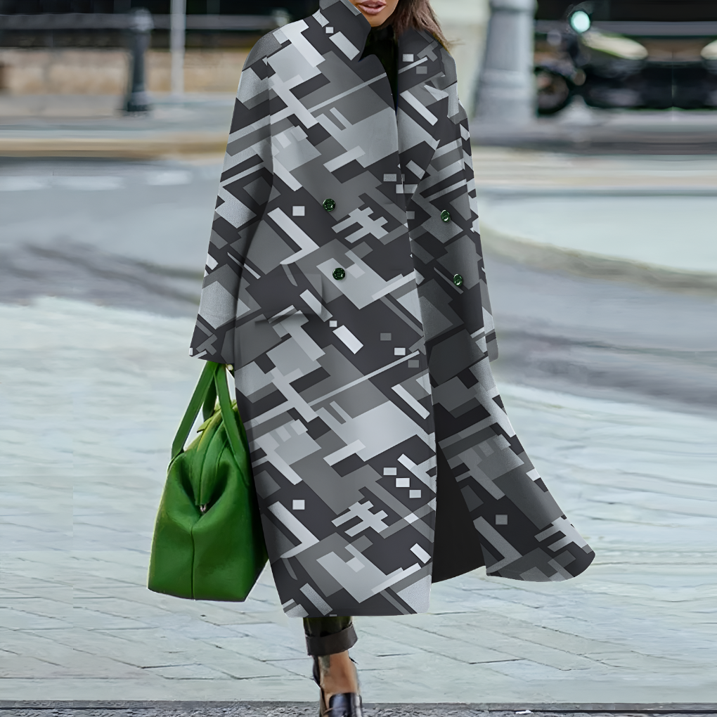 Emeja | Dames Lange Knop-Up Trenchcoat