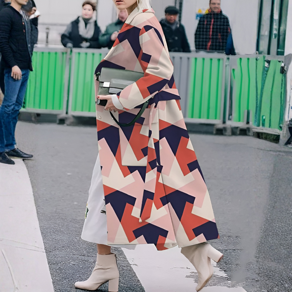 Emeja | Dames Lange Knop-Up Trenchcoat