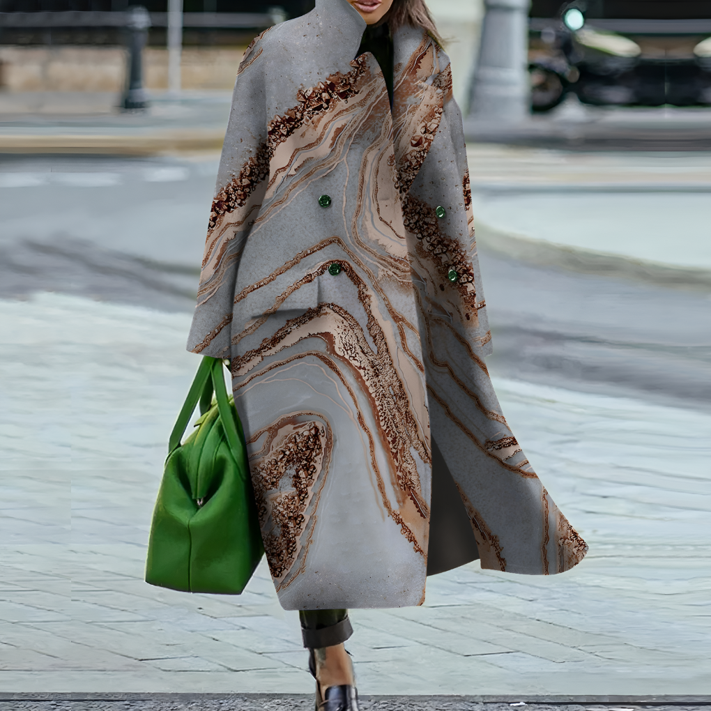 Emeja | Dames Lange Knop-Up Trenchcoat