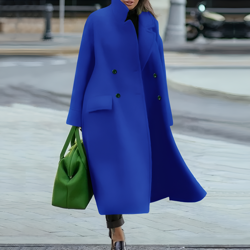 Emeja | Dames Lange Knop-Up Trenchcoat