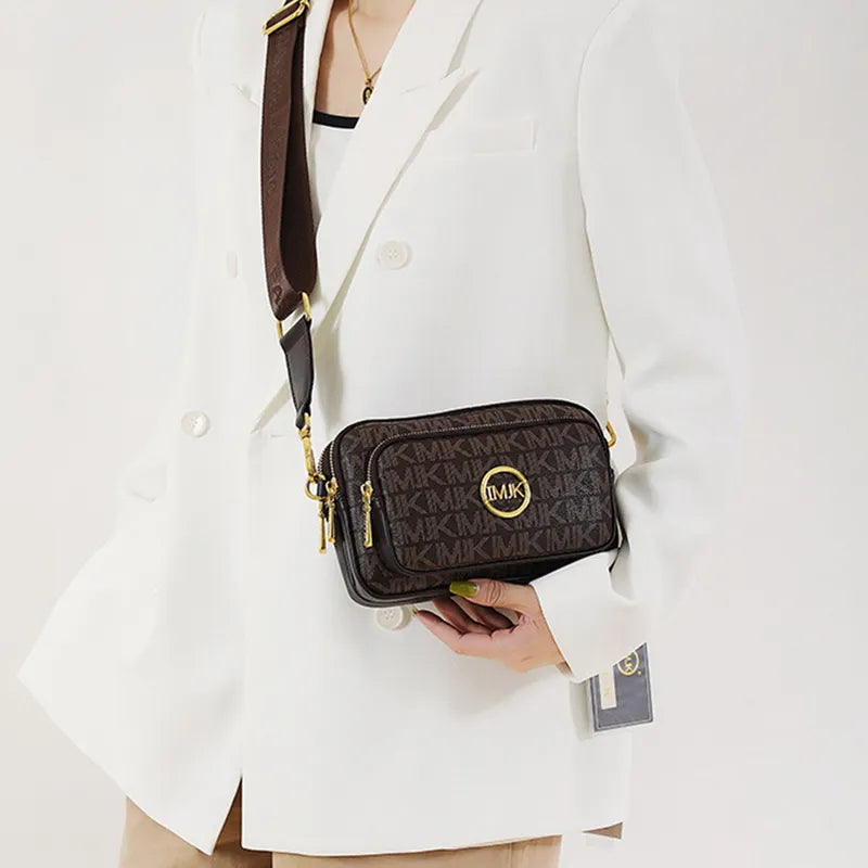 Emeja | Dames Monogram Schoudertas met Kettingdetail