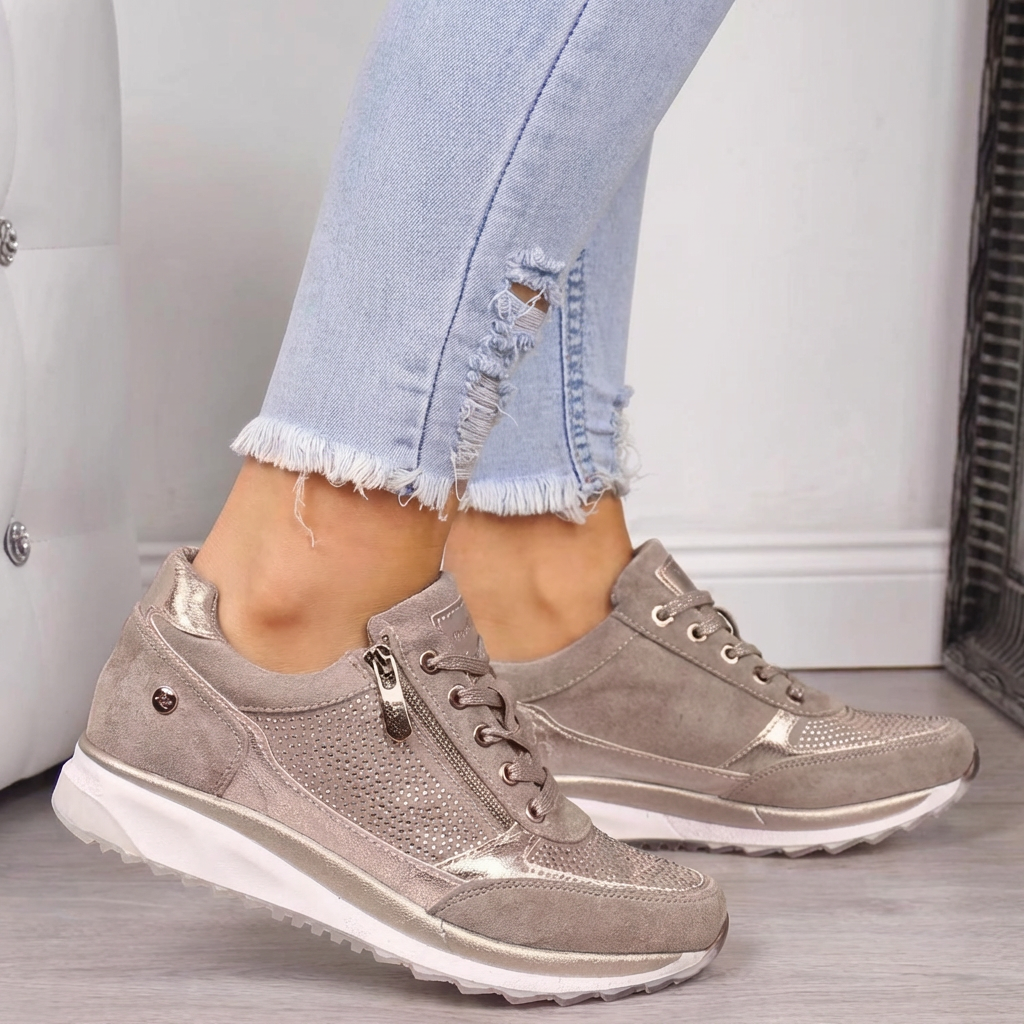 Emeja | Dames Orthopedische Sneakers met Verborgen Hak