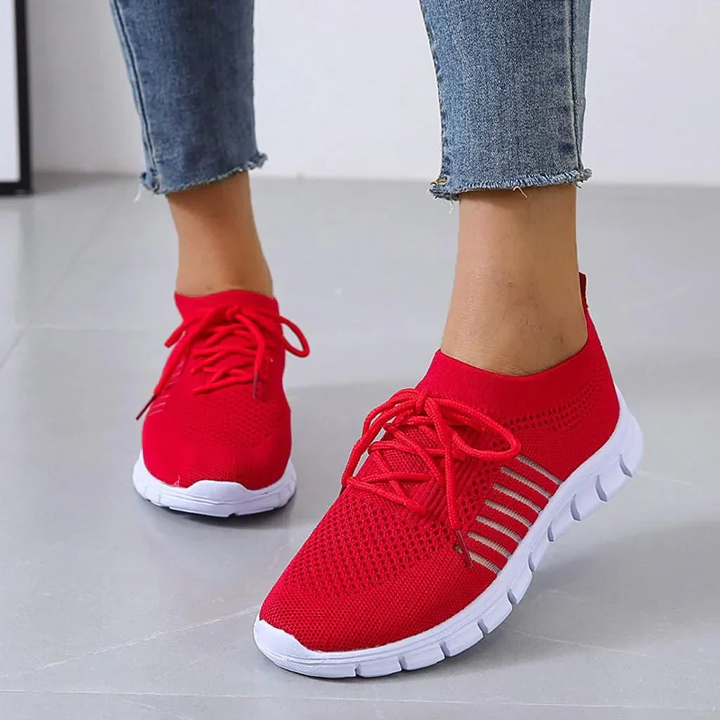 Emeja | Dames Orthopedische Sneakers met Vetersluiting