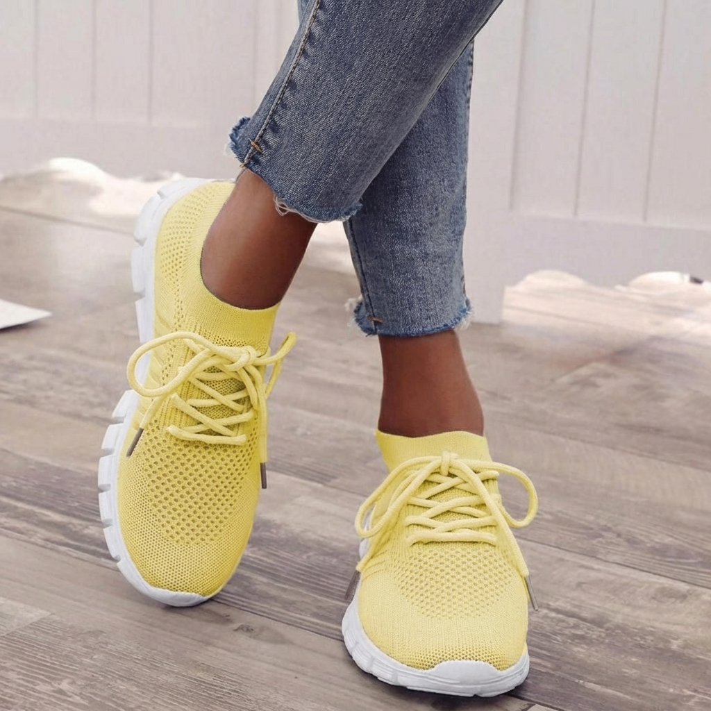 Emeja | Dames Orthopedische Sneakers met Vetersluiting