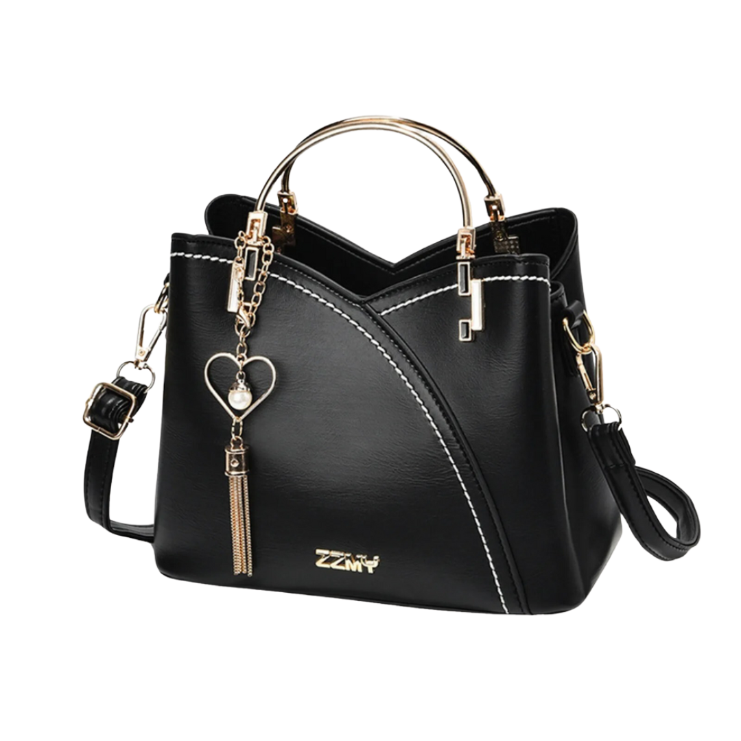 Emeja | Dames Patchwork Bucket Bag met Tassel Charm