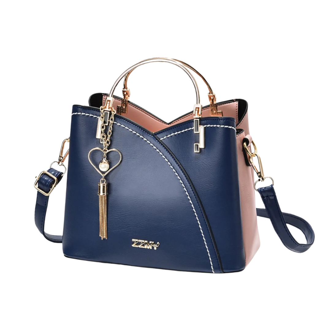 Emeja | Dames Patchwork Bucket Bag met Tassel Charm