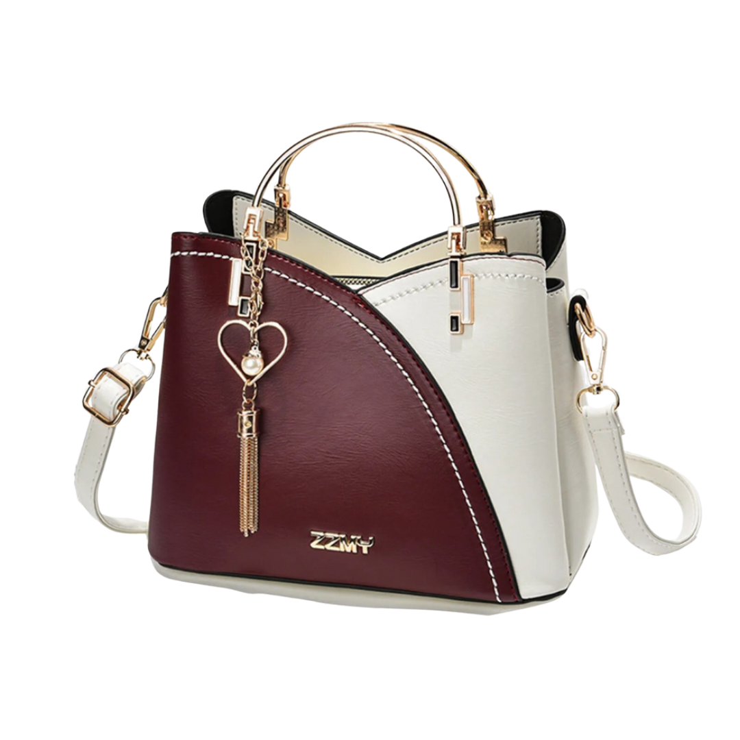 Emeja | Dames Patchwork Bucket Bag met Tassel Charm