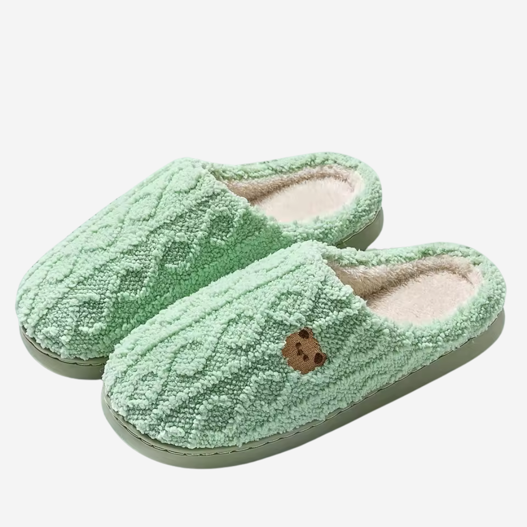 Emeja | Dames Pluche Teddybeer Slippers