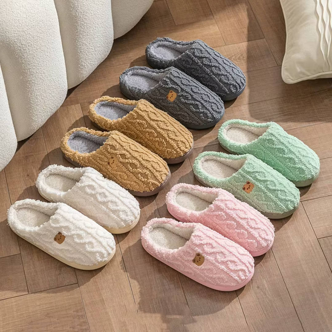 Emeja | Dames Pluche Teddybeer Slippers
