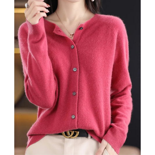 Emeja Dames Ronde Hals Cardigan Trui