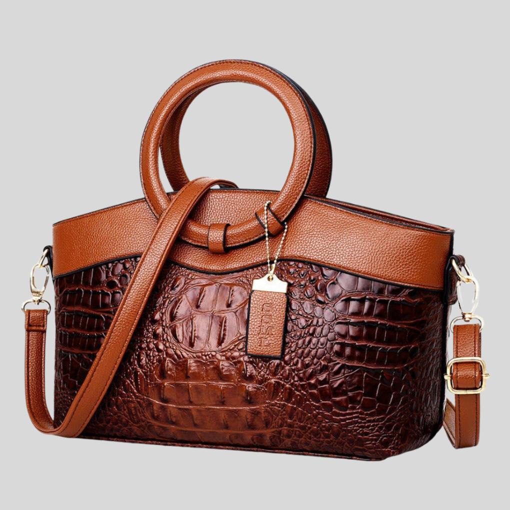 Emeja | Dames Schoudertas met Krokodillenembossing