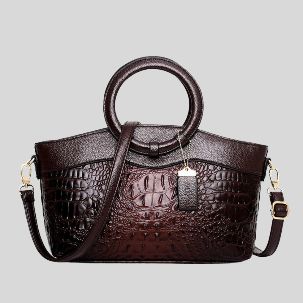 Emeja | Dames Schoudertas met Krokodillenembossing