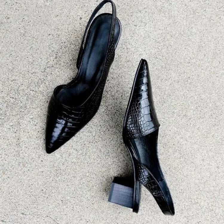 Emeja | Dames Slingback Pumps met Puntige Neus