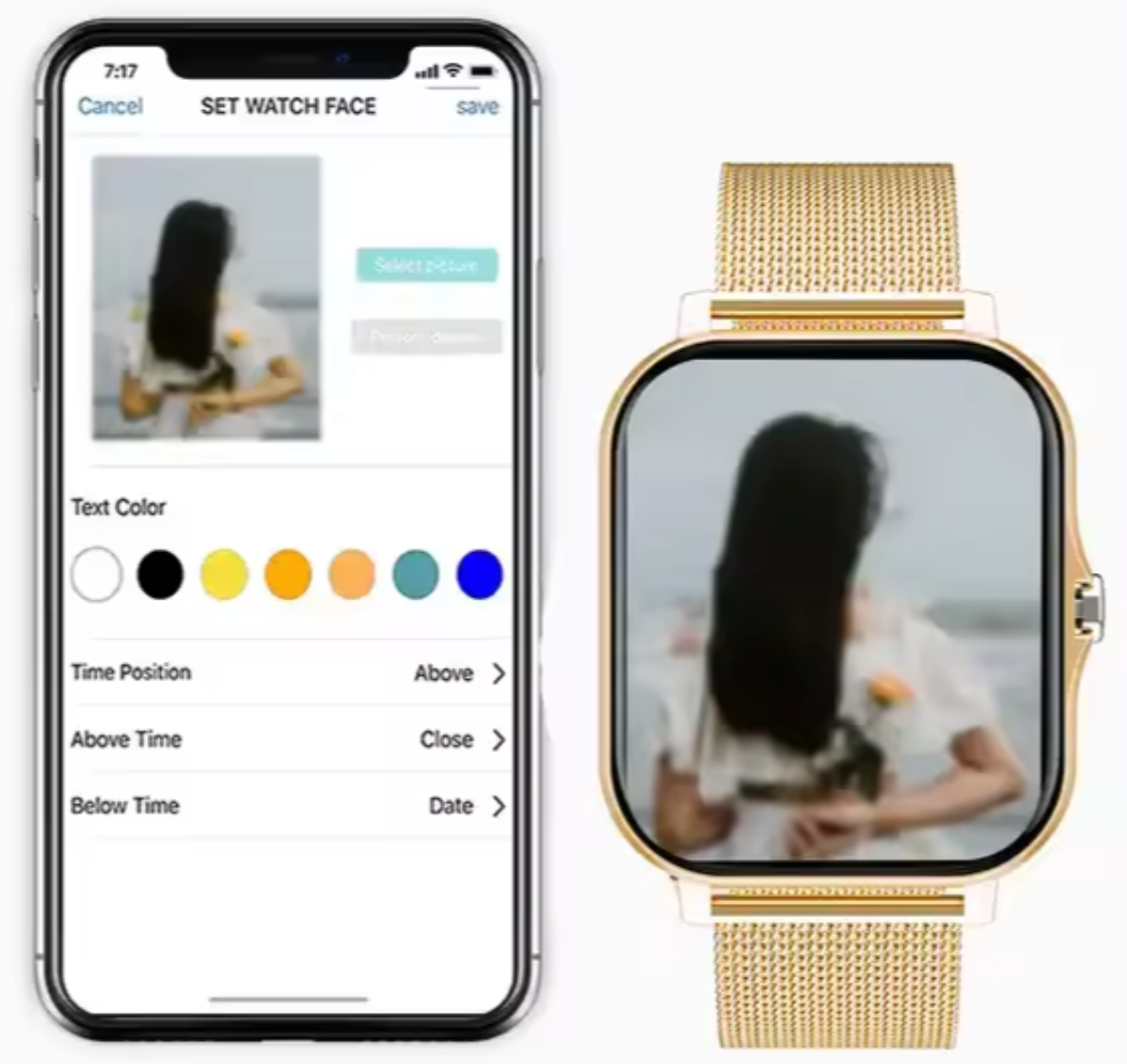 Emeja | Dames Smartwatch met Mesh Band
