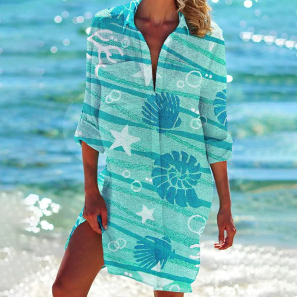 Emeja | Dames Strandshirt Tie Dye Cover-Up