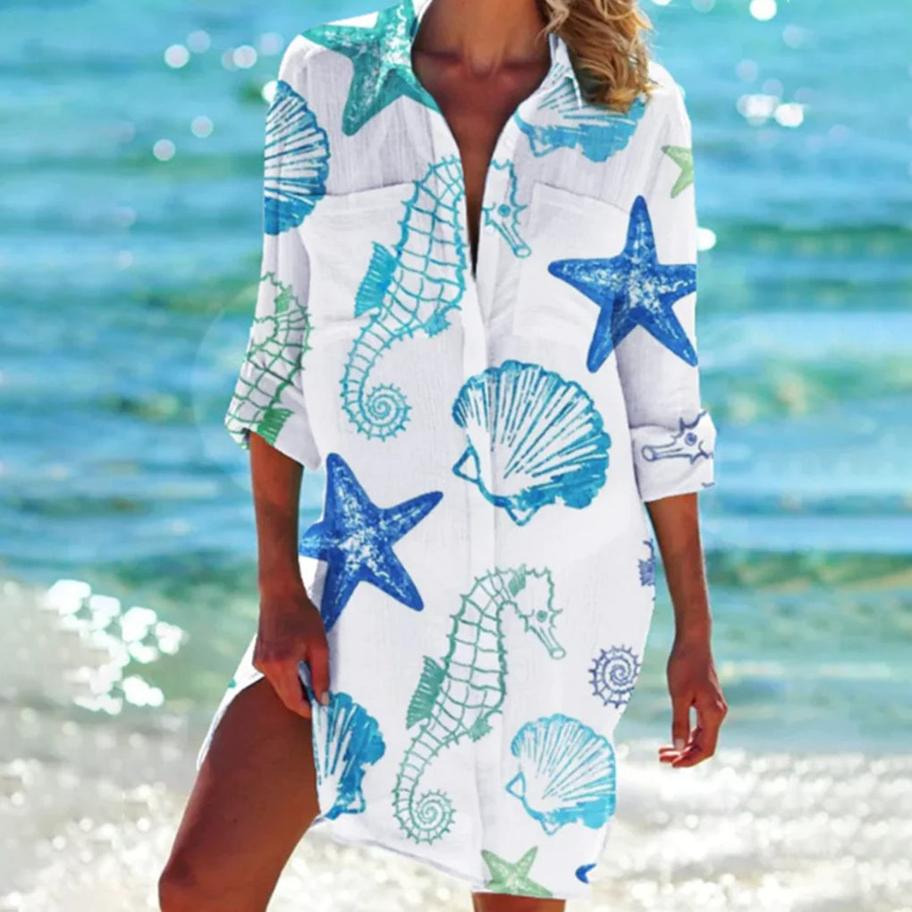 Emeja | Dames Strandshirt Tie Dye Cover-Up