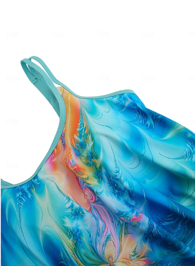 Emeja | Dames Tankini Set Abstract Print Twee-delig Badpak