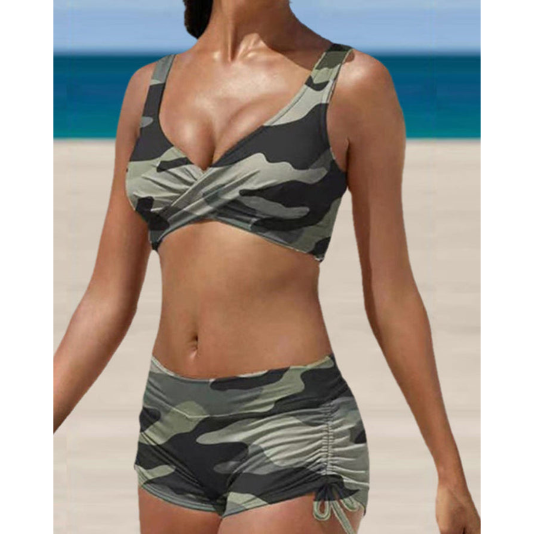 Emeja | Dames Twee-Delige Bikini Set met Kruisband Voorkant