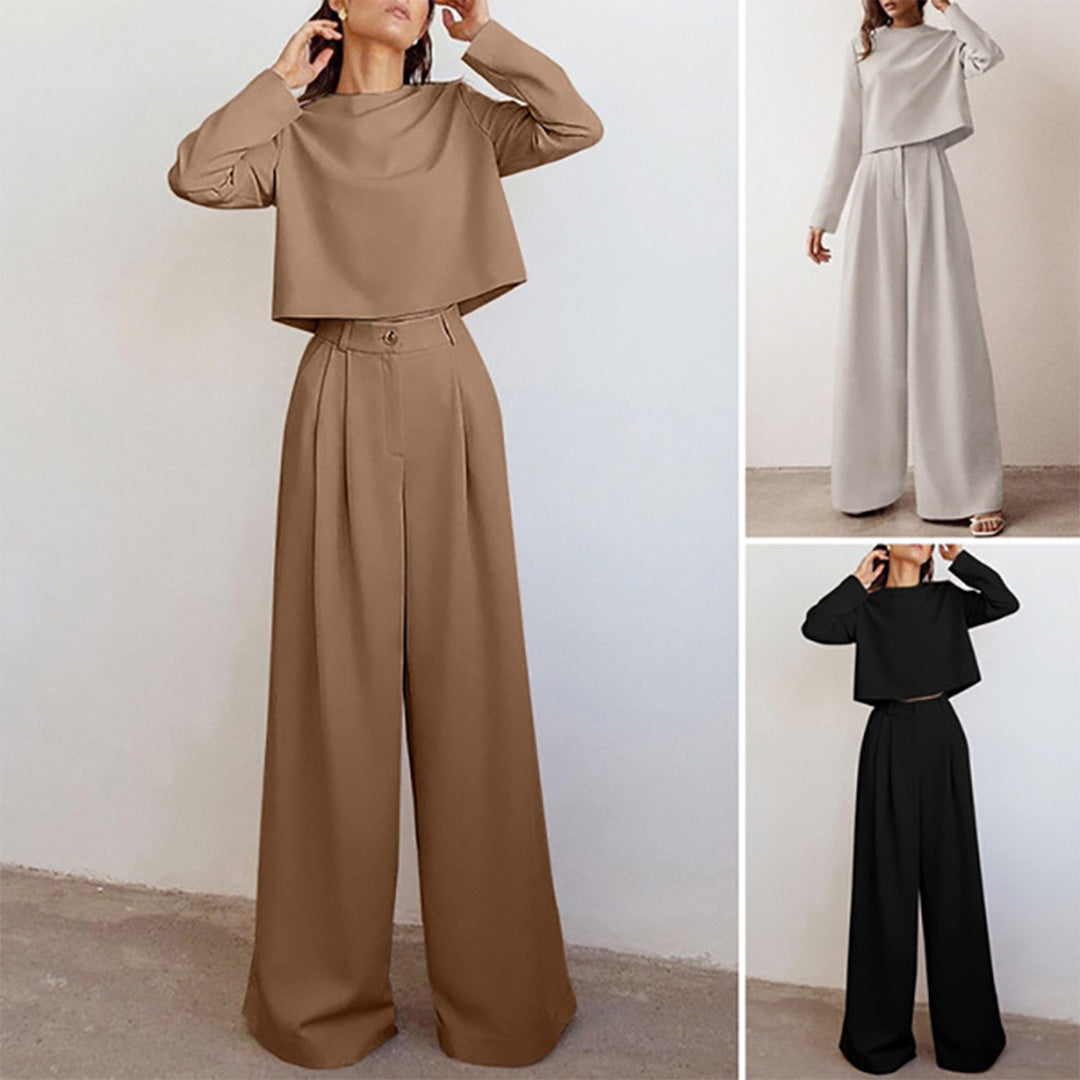 Emeja | Dames Twee-delige Palazzo Broek Set