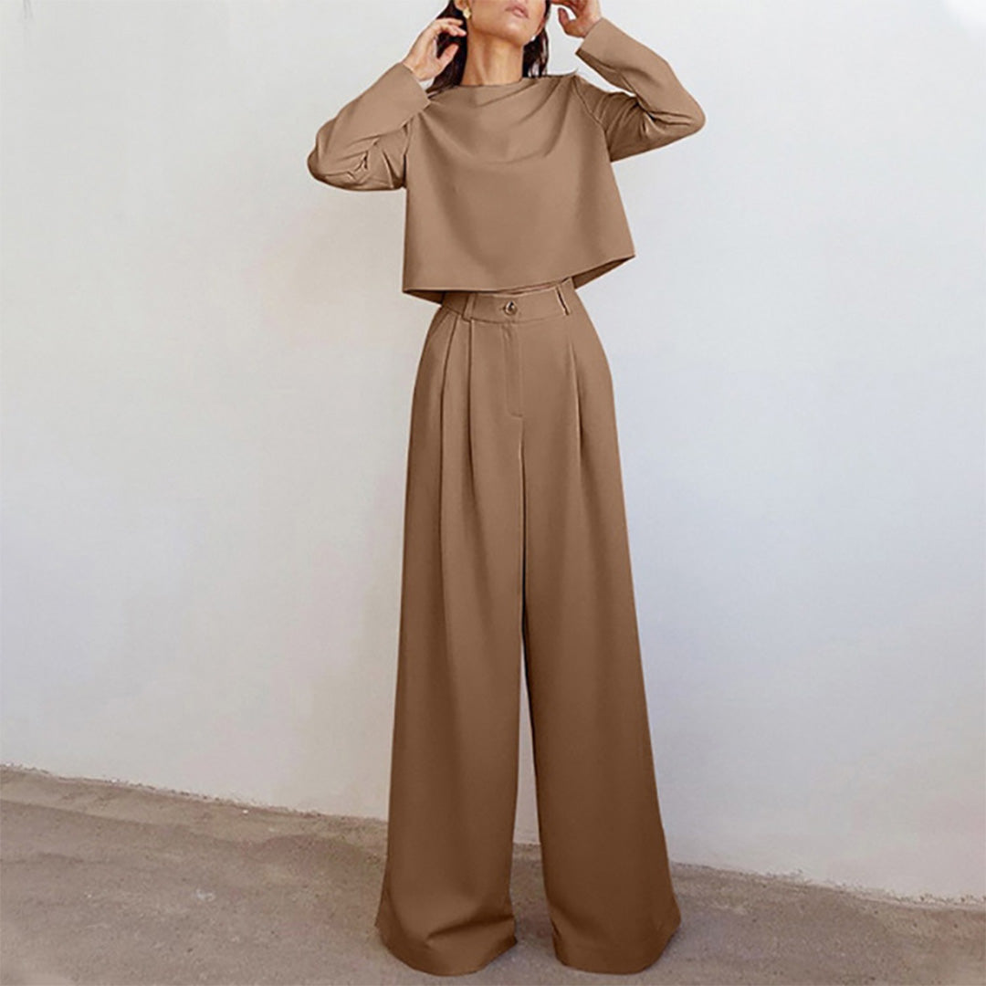 Emeja | Dames Twee-delige Palazzo Broek Set