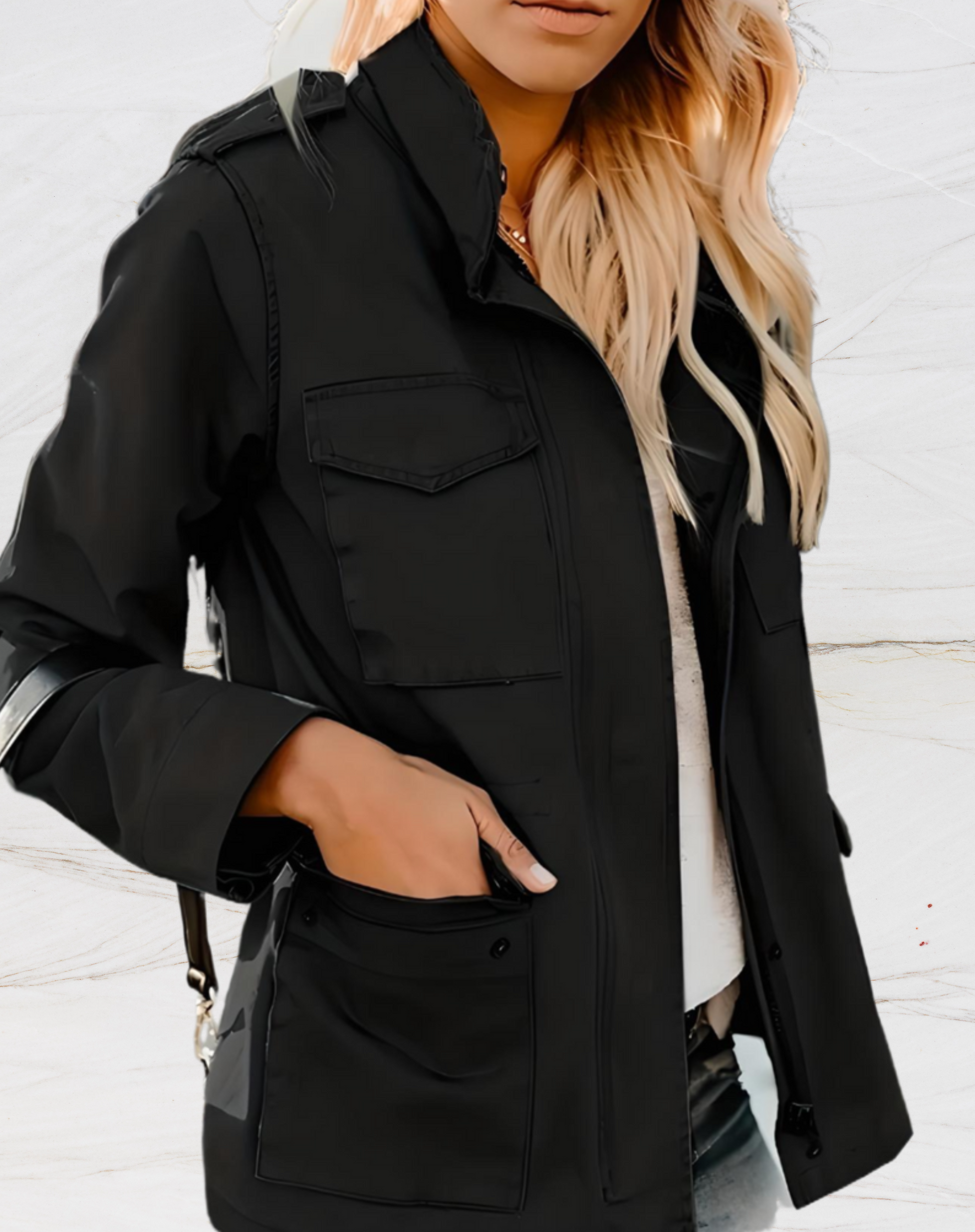 Emeja | Dames Utility Jacket met Meerdere Zakjes