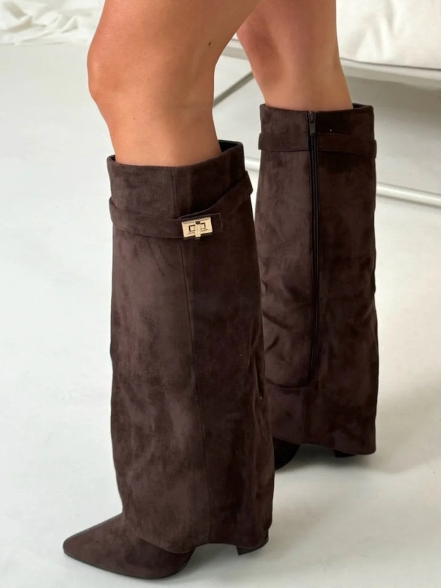 Emeja | Dameschoenen in Leer met Metalen Details | Dagelijks