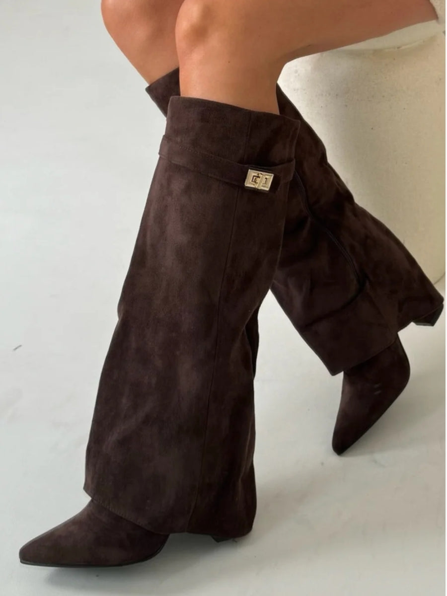 Emeja | Dameschoenen in Leer met Metalen Details | Dagelijks