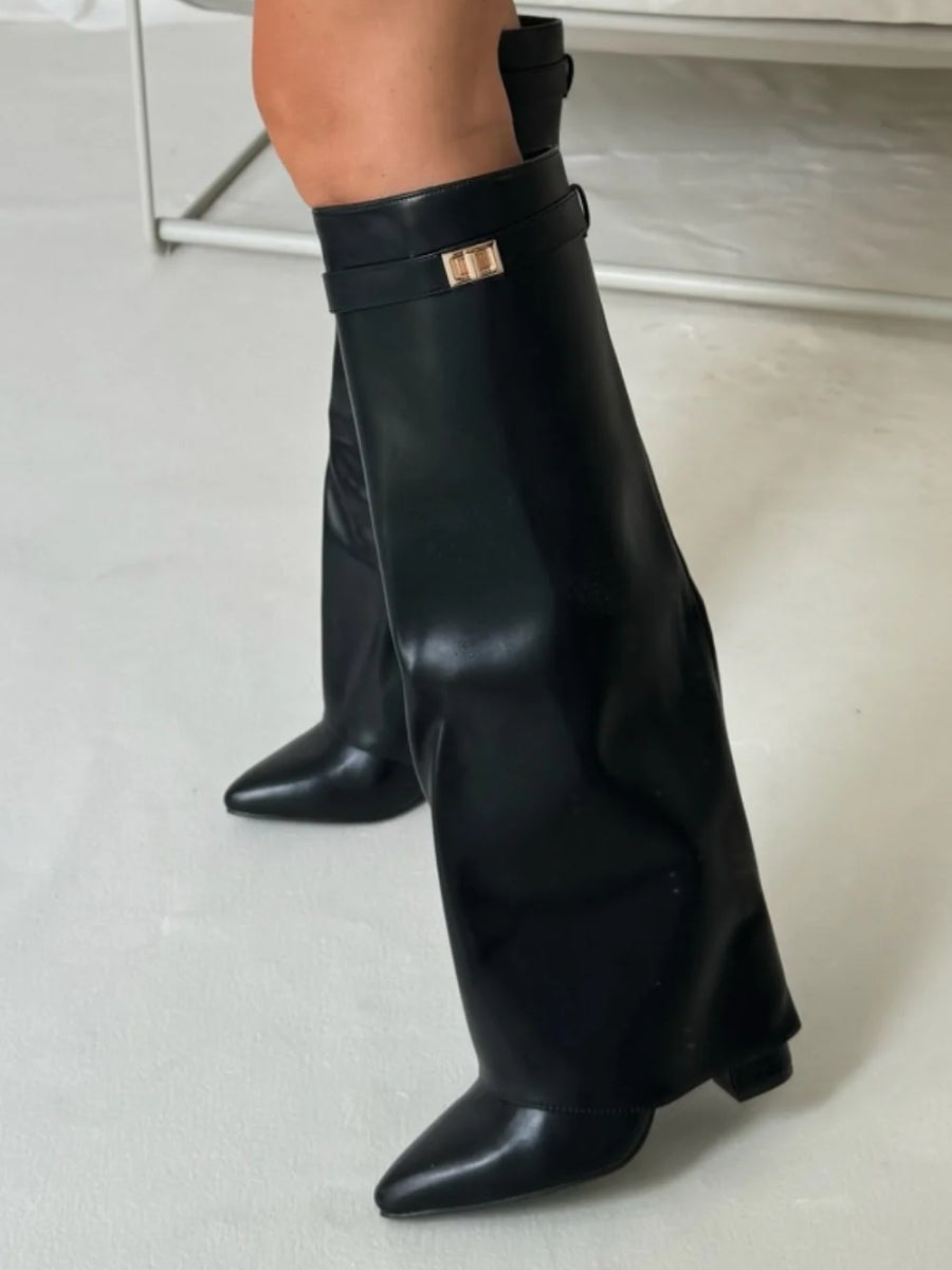 Emeja | Dameschoenen in Leer met Metalen Details | Dagelijks