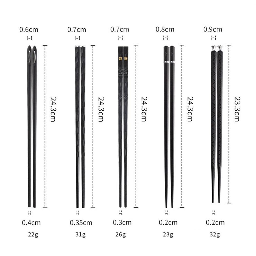 Emeja | DineLux – Luxe Chopstick Set met Verfijnde Ontwerpen (5 Pairs)