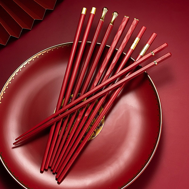 Emeja | DineLux – Luxe Chopstick Set met Verfijnde Ontwerpen (5 Pairs)