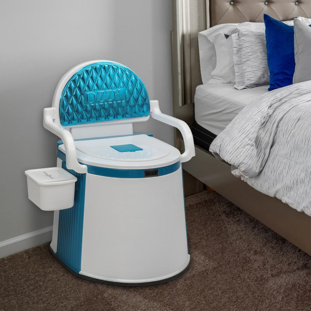 Emeja | Draagbaar Toilet met Armleuningen voor Volwassenen en Ouderen