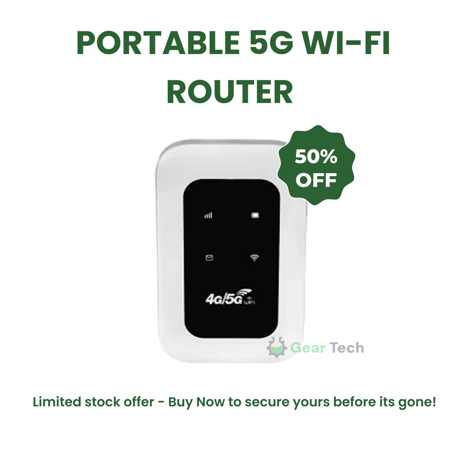 Emeja | Draagbare 5G Wi-Fi Router | Veilige, Hoge Snelheid Verbinding voor Reizen en Thuisgebruik