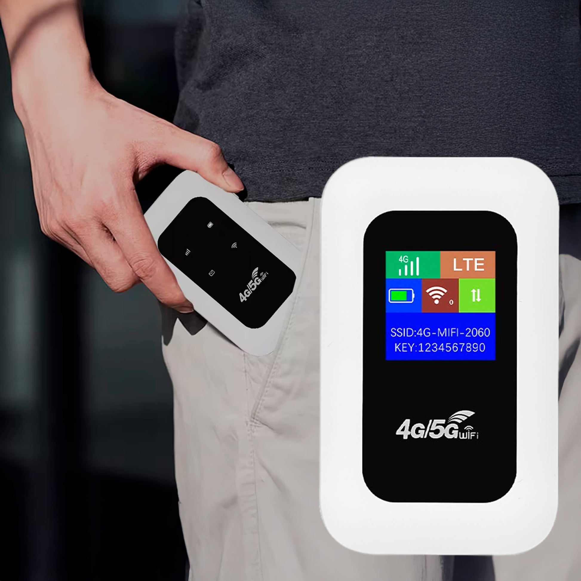 Emeja | Draagbare 5G Wi-Fi Router | Veilige, Hoge Snelheid Verbinding voor Reizen & Thuisgebruik