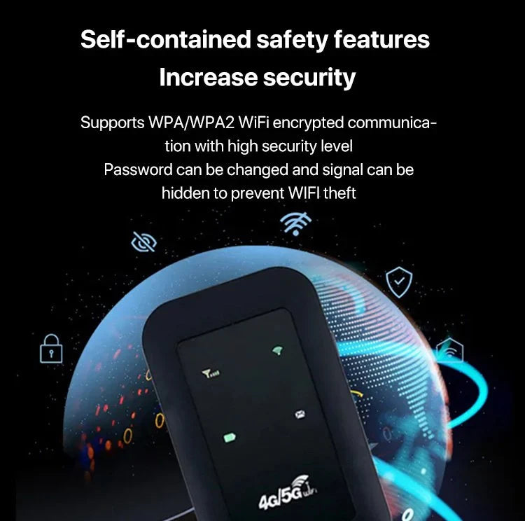 Emeja | Draagbare 5G WiFi Router – Hoogwaardige Mobiele Draadloze Internet Hotspot