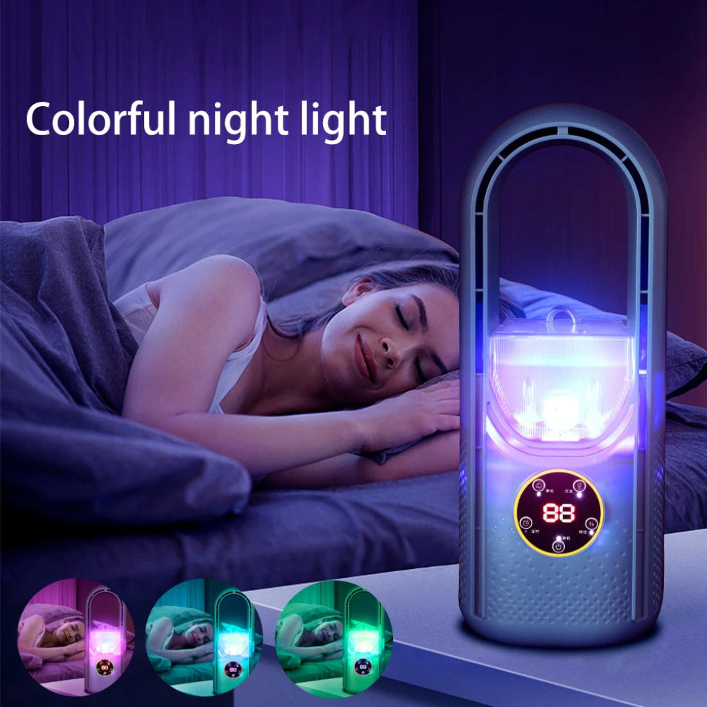 Emeja | Draagbare Bladeloze Ventilator met LED-display