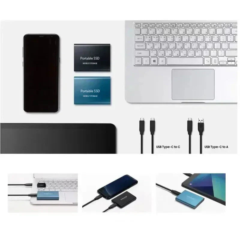 Emeja | Draagbare SSD 128GB Externe Opslag Compact Snel Beste Kwaliteit