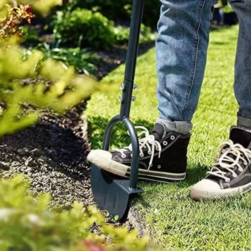 Emeja | EdgeMaster Graskantensnijder | Halve Maan Ontwerp met Golfrand | Handgereedschap voor Schone Graskanten & Bedden
