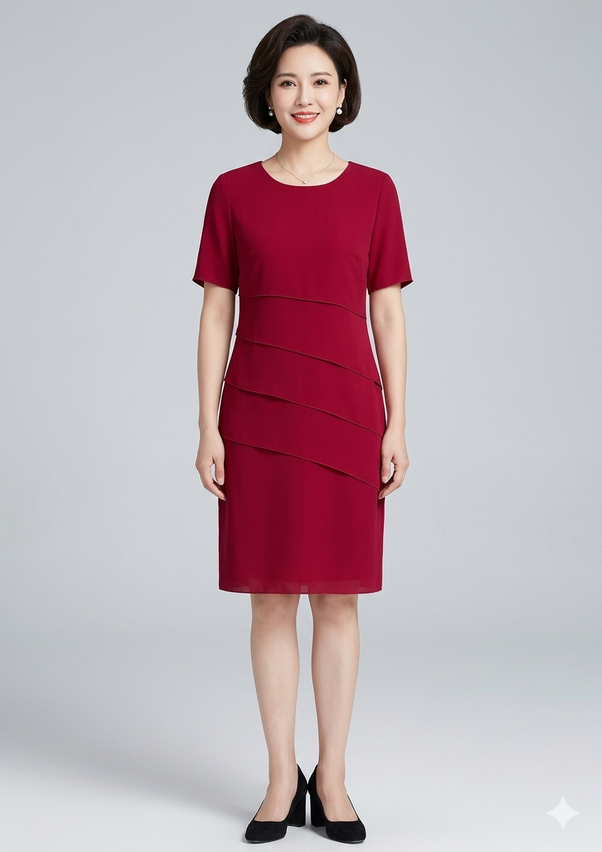 Emeja | Elegante Figuuraccentuerende Damesjurk